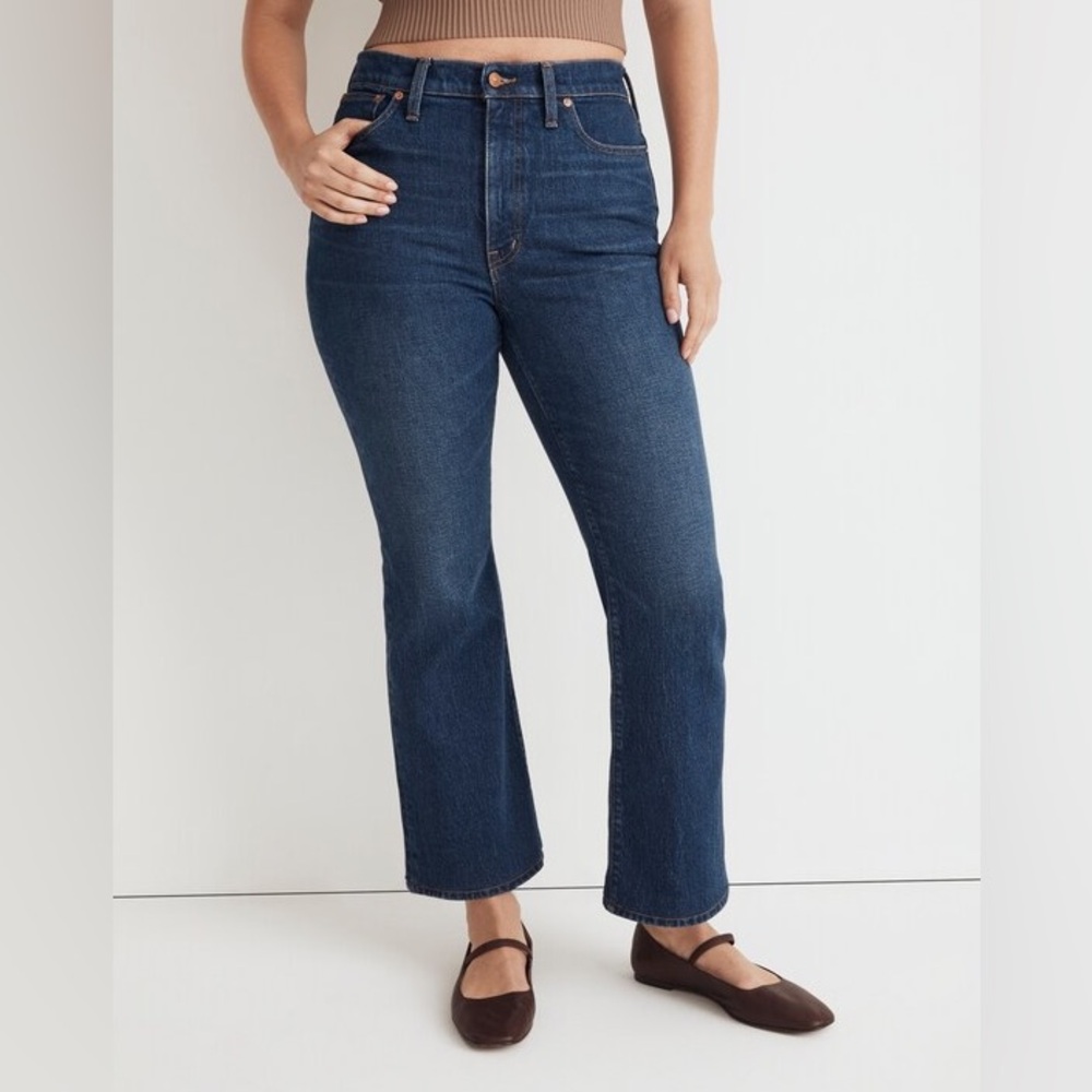 Madewell The Perfect Vintage Flare Crop — size 30